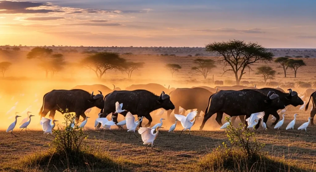 Cattle Egrets and Large Herbivores